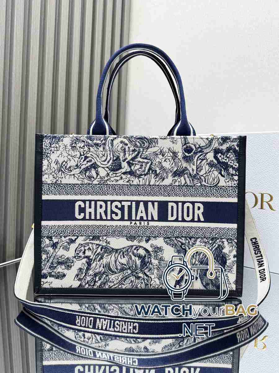 LECTS Dior Book Tote Shopping Bag