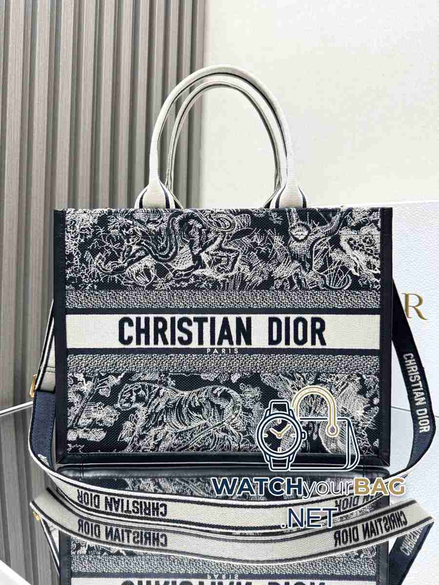 LECTS Dior Book Tote Shopping Bag