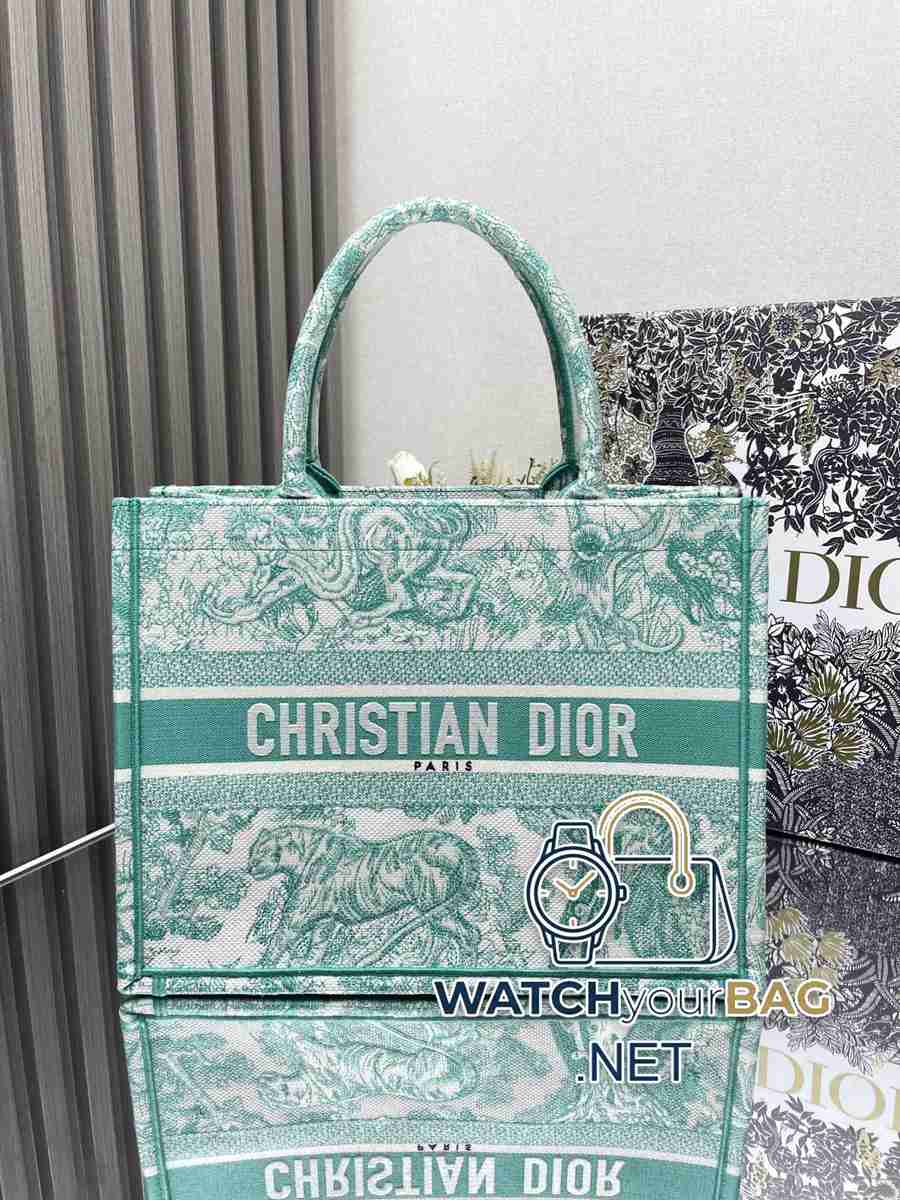 GREEN Dior Shopping Bag