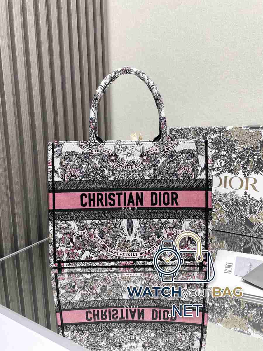 LECTS Dior Book Tote Shopping Bag