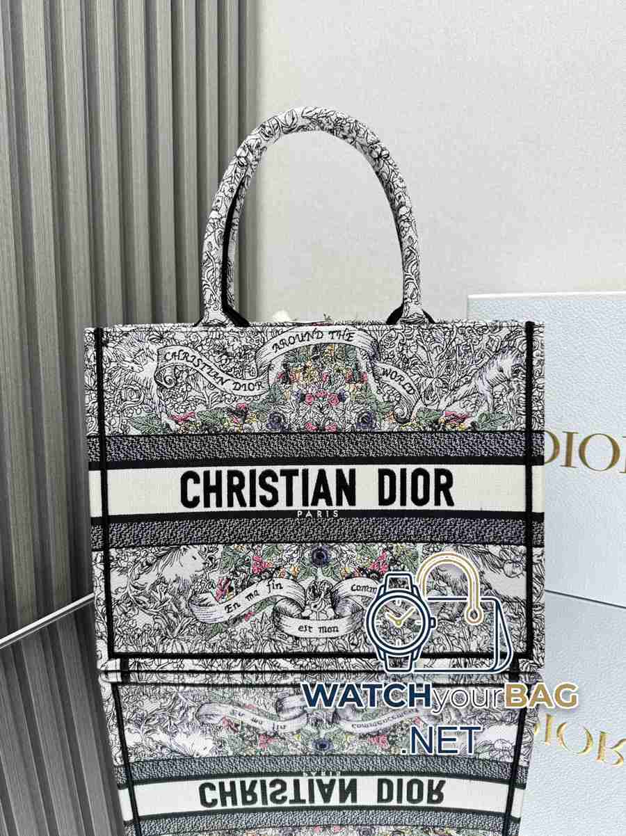 LECTS Dior Book Tote Shopping Bag